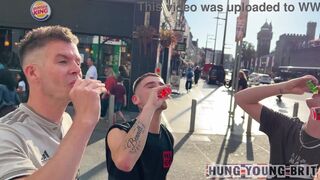 We found so many hot guys! We met this scally guy and he tried to teach us some Welsh!