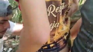 Menage with a stranger on the nature trail - FULL RED