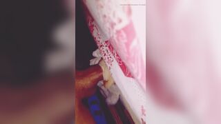 Fucking a Vagina of Silicone and Ends Inside From the Vagina All Wet Is Left Over