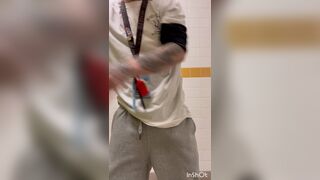 Risky bathroom play every day at work