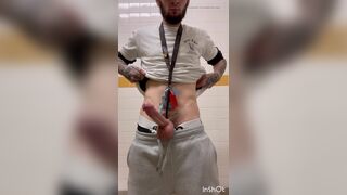 Risky bathroom play every day at work