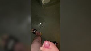 Jerking off in the basement