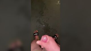 Jerking off in the basement