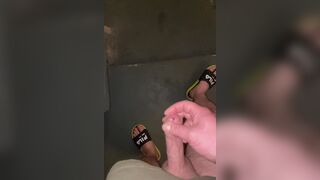 Jerking off in the basement