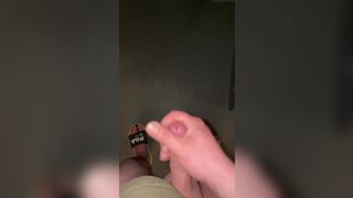 Jerking off in the basement