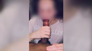 Training femboy to swallow CIM