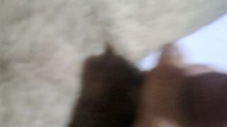 Morrocino,In the bedroom, a inexperienced man with a large penis is masturbating alone