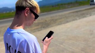 Nick Lewis Convinced a Handsome Straight Guy to Give Him a Bliwjob for Funds on a Beach