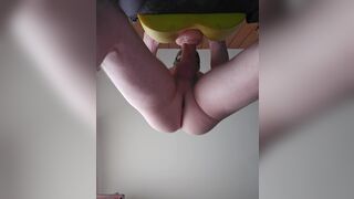 Fucking pocket pussy and mouth with audible cumshot