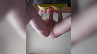 Fucking pocket pussy and mouth with audible cumshot