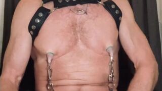 Lean Leather Lad's Nip and Hole Session