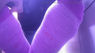 SHOWING MY NEW PINK SOCKS AND TIRED FEET - 9 image