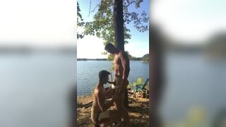 Two hot guys fucking in the woods.