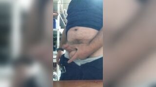 Masculine Bear Daddy Cums in the Office - 11 image