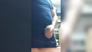 Masculine Bear Daddy Cums in the Office - 4 image