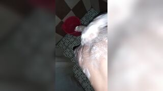 Handsome guy gets his whole body in a scarf and sends the video to his sugar mamy