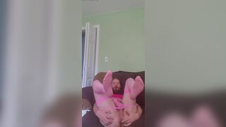 Cross dressesd, teasing, fingering and stroking until I cum