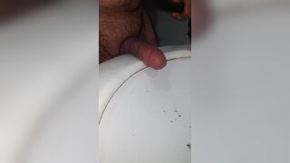 masturbation in the bathroom real amateur mature active man I fucked my dick, it's great