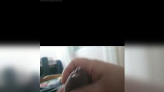 Guy masturbating, real cumshot