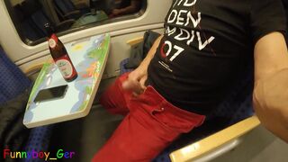 Guy secretly jerks off his sausage in a moving train (S) - 15 image