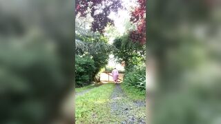 In a lever outfit with a transparent nightie for the morning