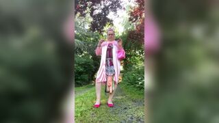 In a lever outfit with a transparent nightie for the morning - 11 image