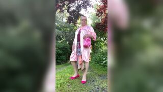 In a lever outfit with a transparent nightie for the morning - 4 image