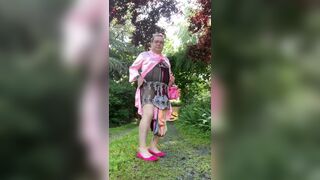 In a lever outfit with a transparent nightie for the morning - 5 image