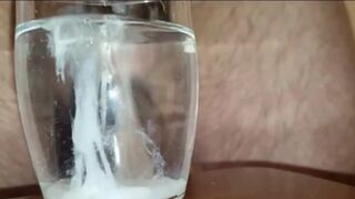 Extreme Closeup Huge Thick Load of Cum Edged Out Into Cup of whather - 12 image