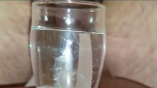 Extreme Closeup Huge Thick Load of Cum Edged Out Into Cup of whather