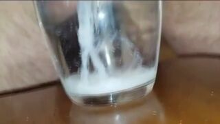 Extreme Closeup Huge Thick Load of Cum Edged Out Into Cup of whather
