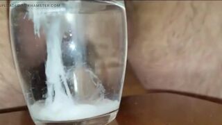 Extreme Closeup Huge Thick Load of Cum Edged Out Into Cup of whather - 9 image