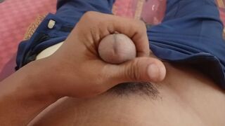 While lying down shaking his dick - 2 image