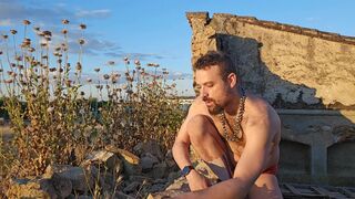 CAUGHT pissing myself outdoors