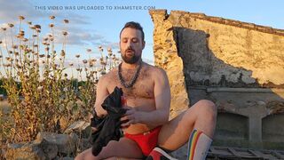 CAUGHT pissing myself outdoors