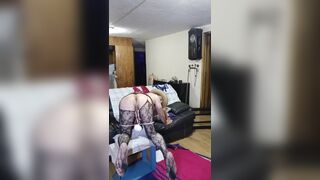 Davida the little slut in skirt, posing for the males