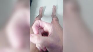 Alone at home, and having fun masturbating!