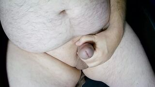 Chubby Daddy Masturbating A Thick Load Of Cum For Your Enjoyment