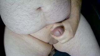 Chubby Daddy Masturbating A Thick Load Of Cum For Your Enjoyment - 11 image