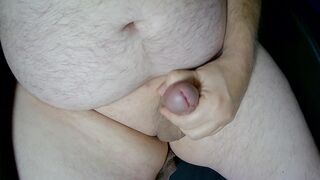 Chubby Daddy Masturbating A Thick Load Of Cum For Your Enjoyment - 3 image