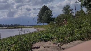 Playing and Cumming down the riverside - 3 image