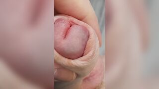 Edging, milking, foreskin play and loads of cum