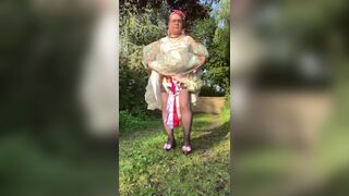 Dressed with a baby-oll dress for a night out