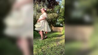 Dressed with a baby-oll dress for a night out