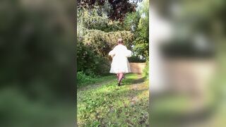 Dressed with a baby-oll dress for a night out