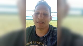 Jerking off in public on the waterfront