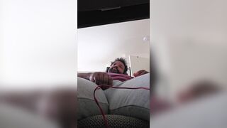 Sexy BBC Bear Spits on His Dick and Cums Hard!