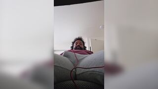 Sexy BBC Bear Spits on His Dick and Cums Hard! - 5 image