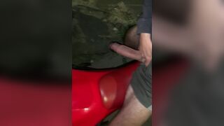 Huge biker dick on the street at night - 8 image