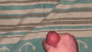 NoFaceGuy strokes his cock to cum for you